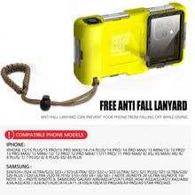 Load image into Gallery viewer, Premium DeepDive Case| Protective Housing for Diving  Fits iPhone &amp; Samsung Phones up to 6.9&quot;
