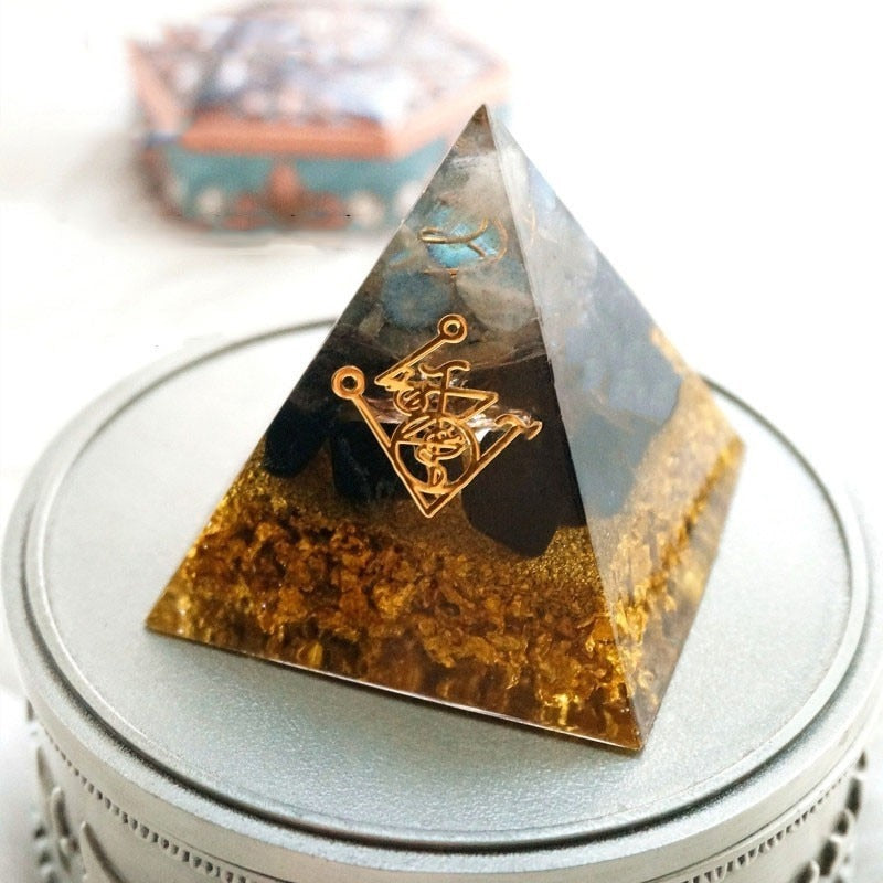 COSMIC AURA Orgonite Muladhara Chakra Pyramid