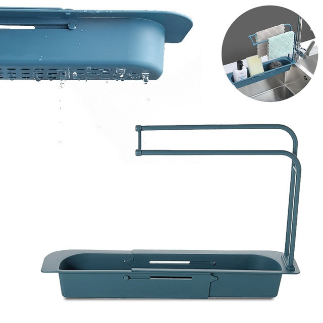 KWEAZY Kitchen Sink Storage and drain basket